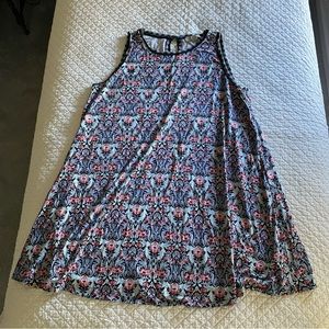 Loft A-line printed dress